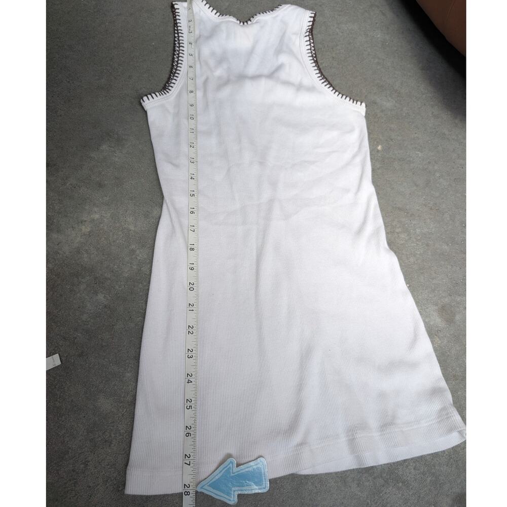 VOCAL Western Rhinestone Graphic Ribbed Tank Size Large Distressed 100% Cotton - Picture 7 of 9